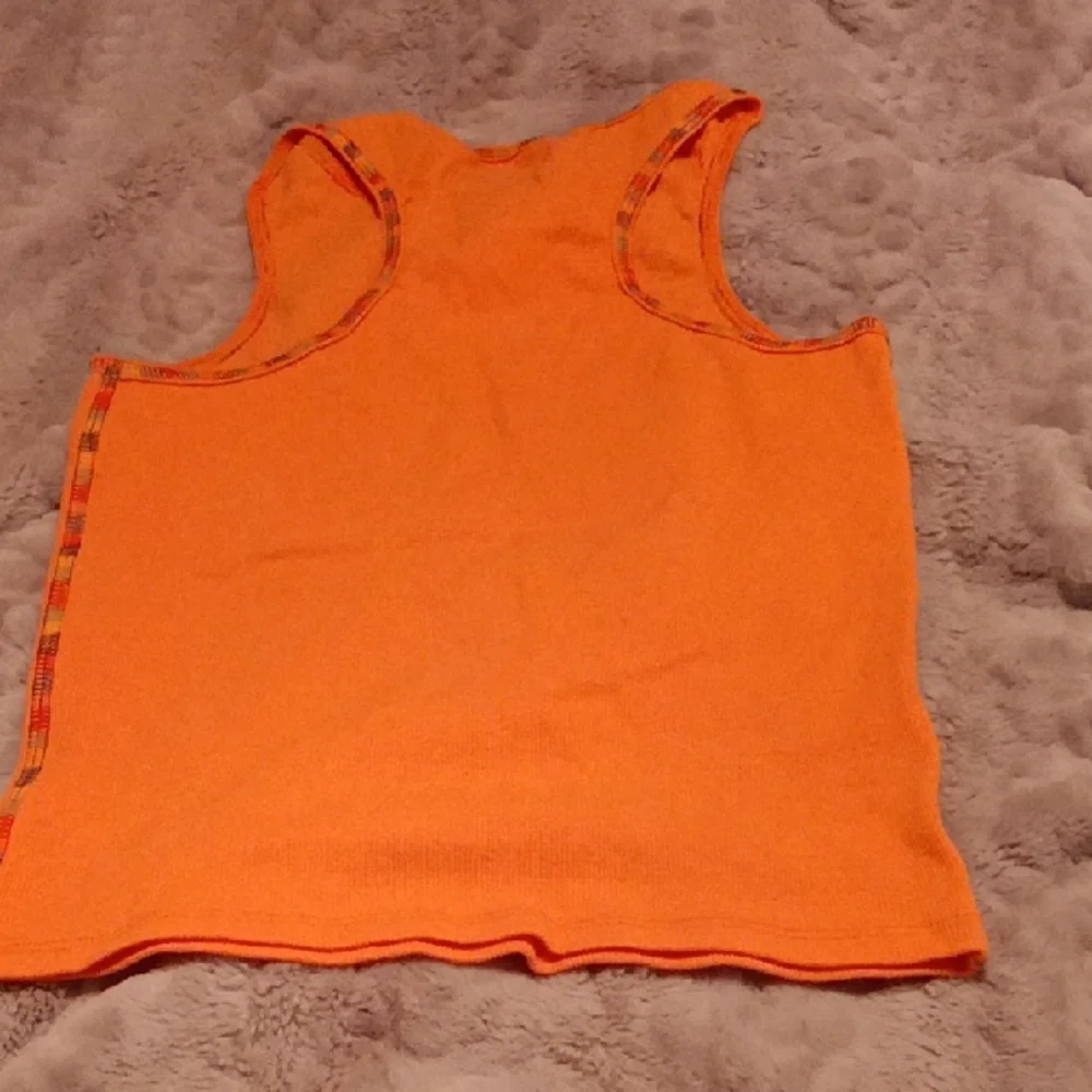 Hello Kitty Orange Graphic Tank Top with Surf Design - Picture 3 of 3